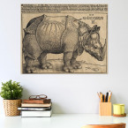 Poster Albrecht Dürer - Rhinocerus, Nashorn