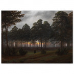 Poster Caspar David Friedrich - Der Abend. 4. Bild der Folge der Vier Tageszeiten