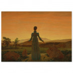 Poster Caspar David Friedrich - Frau vor der untergehenden Sonne