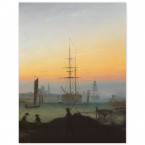 Poster Caspar David Friedrich - Greifswalder Hafen