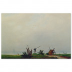 Poster Caspar David Friedrich - Meeresstrand mit Fischer