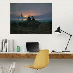 Poster Caspar David Friedrich - Mondaufgang am Meer