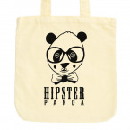 JUNIWORDS Pastell Jutebeutel Hipster Panda