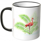 JUNIWORDS Tasse Flamingo im Wasser