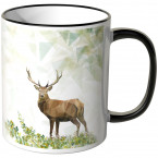 JUNIWORDS Tasse Majestätischer Hirsch-1