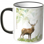 JUNIWORDS Tasse Majestätischer Hirsch-1