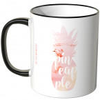 JUNIWORDS Tasse Ananas Design-3-Flamingo