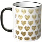 JUNIWORDS Tasse goldene Herzchen