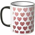 JUNIWORDS Tasse rote Herzchen