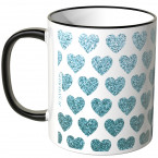 JUNIWORDS Tasse blaue Herzchen