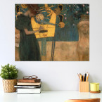 Poster Gustav Klimt - Die Musik