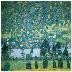 Poster Gustav Klimt - Waldabhang in Unterach am Attersee