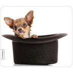 Mousepad Hund im Hut