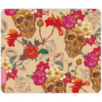 Mousepad Blumen-Totenkopf