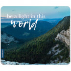 JUNIWORDS Mousepad be a light in this world