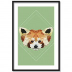Poster Panda Lowpoly