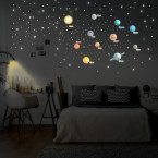 Leucht-Planeten-Set + Sterne und Sternschnuppen (642 Aufkleber)