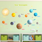 Wandsticker Set XL - Weltraum und Planeten