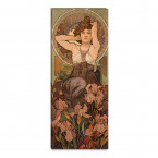 Edelstein Amethyst von Alfons Mucha auf Leinwand