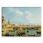 die Rialtobrücke in Venedig von Bernardo Bellotto als Leinwandbild