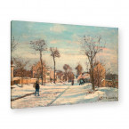 Camille Pissarro - Staße von Louveciennes im Schnee