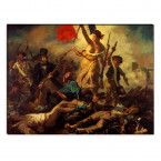 die Freiheit für das Volk von Eugéne Delacroix als Leinwandbild