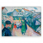 Edvard Munch - Dorfstraße in Kragero