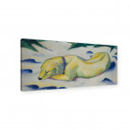 Franz Marc - liegender Hund im Schnee