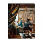 die Malkunst von Jan Vermeer als Leinwandbild