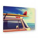 Leinwandbild - Auto - Surf - Surfer - Kalifornien