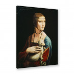 die Dame mit dem Hermelin von Leonardo da Vinci als Leinwandbild