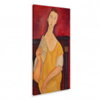 Amedeo Modigliani - Dame mit Fächer 1919 Leinwandbild