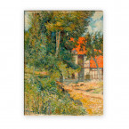 Leinwandbild Paul Gauguin Bauernhaus in der Normandie