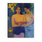 Leinwandbild Paul Gauguin zwei Frauen von Tahiti