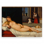 die Venus von Urbino von Tizian als Leinwandbild
