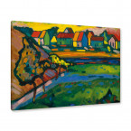 Wassily Kandinsky - Bayerisches Dorf mit Feld