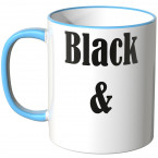 JUNIWORDS Tasse Black and White