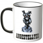 JUNIWORDS Tasse Büro Hund Angestellter