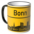 JUNIWORDS Tasse Ortsschild Skyline Bonn
