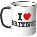 JUNIWORDS Tasse I LOVE BRITNEY