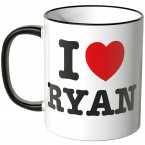 JUNIWORDS Tasse I LOVE RYAN