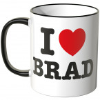 JUNIWORDS Tasse I LOVE BRAD