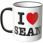 JUNIWORDS Tasse I LOVE SEAN