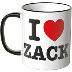 JUNIWORDS Tasse I LOVE ZACK 