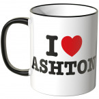 JUNIWORDS Tasse I LOVE ASHTON