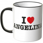 JUNIWORDS Tasse I LOVE ANGELINA