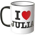 JUNIWORDS Tasse I LOVE JULIA