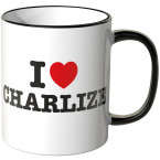 JUNIWORDS Tasse I LOVE CHARLIZE