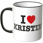 JUNIWORDS Tasse I LOVE KRISTIN