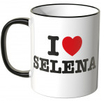 JUNIWORDS Tasse I LOVE SELENA